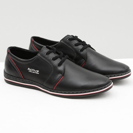 Joker Black leather men's shoes by Marko 1