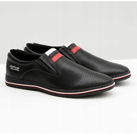 Joker Leather Men's Black Slip-On Shoes Mello 1