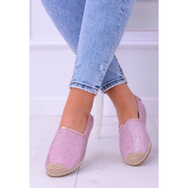 Lu Boo Glitter Women's Pink Espadrilles Slip On Miravet 1