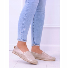 Lu Boo Golden Glitter Women's Espadrilles Slip On Miravet 2