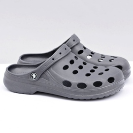 Flameshoes Men's Flip Flops Sandals Gray grey 1
