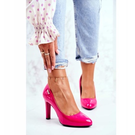 Women's Pumps Lacquered On a Pillar Sergio Leone Fuchsia Campbell pink 2