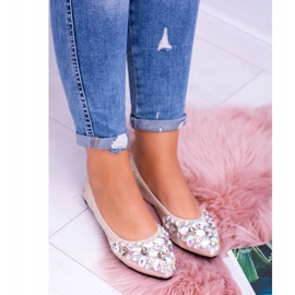 Lu Boo Golden Ballerinas on Elastic Stones Even 2