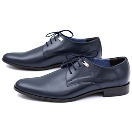 Mario Boschetti Elegant Navy Blue Formal Shoes Damaso 1