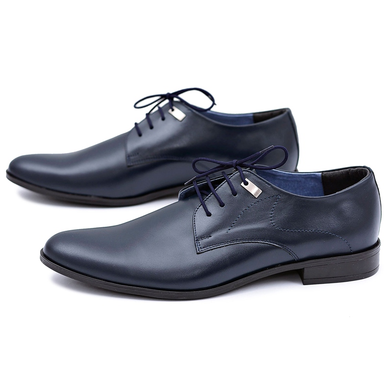 Mario Boschetti Elegant Navy Blue Formal Shoes Damaso 1