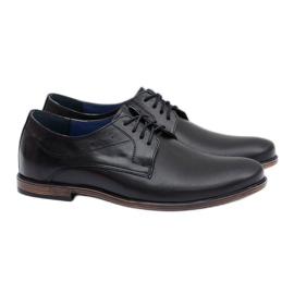 Nikopol Black Leather Men's James shoes 1