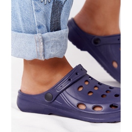 Flameshoes Women's Navy Blue Eva Foam Slippers 1
