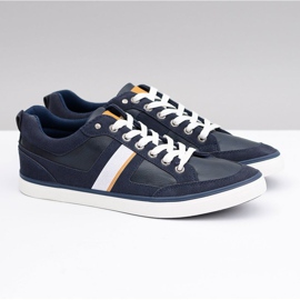 Navy Blue Men's Sports Sneakers Tony 1