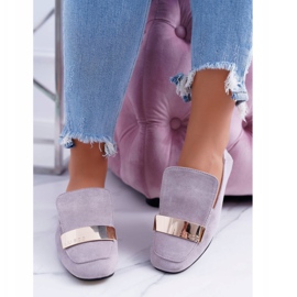 Women's Loafers Gray With a plate Golden Lordsy Lu Boo Harlem grey 2