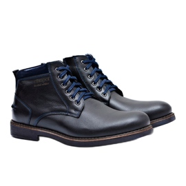 Nikopol Men's Boots Leather Warm Black Shoes Piere 1