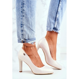 Pumps for women Pearl Beige on a Pillar Sergio Leone Campbell 2 Pumps for women Pearl Beige on a Pillar Sergio Leone Campbell 2