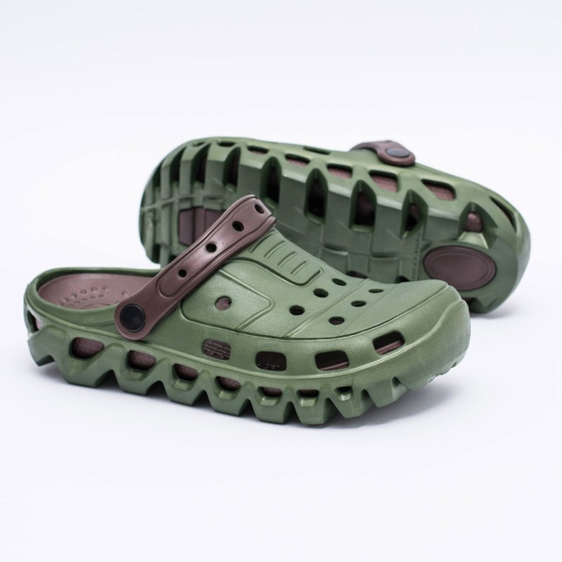 Flameshoes Green Men's Garden Lightweight Slippers Kroks Eva brown 1 Flameshoes Green Men's Garden Lightweight Slippers Kroks Eva brown 1