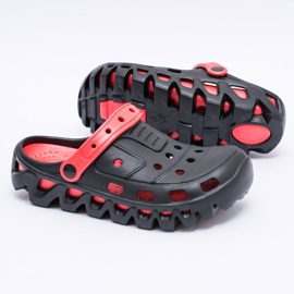 Flameshoes Black Men's Garden Light Slippers Kroks Eva red 2