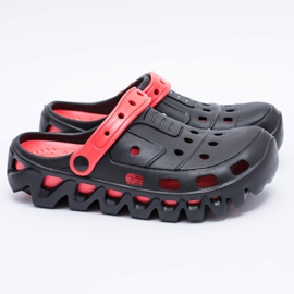 Flameshoes Black Men's Garden Light Slippers Kroks Eva red 1