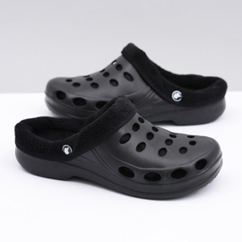 Flameshoes Women's Slippers Warm Black Kroks Eva 1