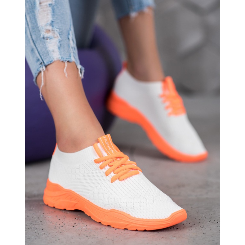 Seastar Light Sport Shoes white orange 1 Seastar Light Sport Shoes white orange 1
