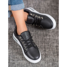 Diamantique Sports Shoes On The Platform black 1 Diamantique Sports Shoes On The Platform black 1