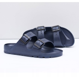 Flameshoes Men's Navy Blue Garden Light Slippers 2