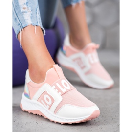 Seastar Slipons On The Love Platform white pink 2