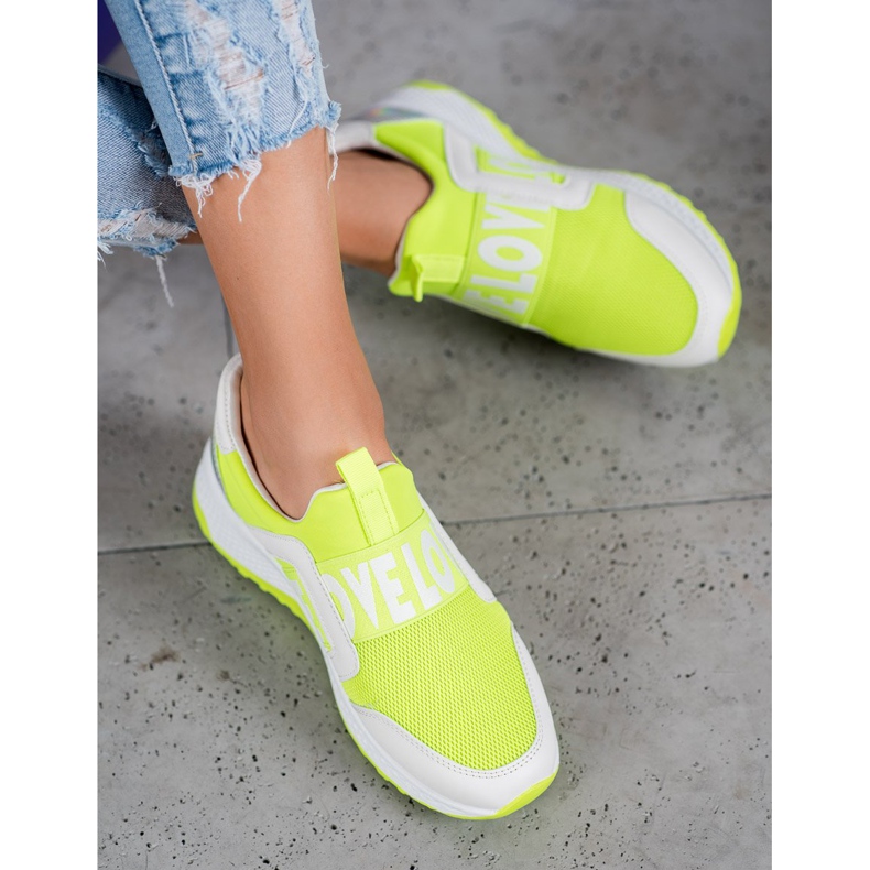 Seastar Slipons On The Love Platform white green 1