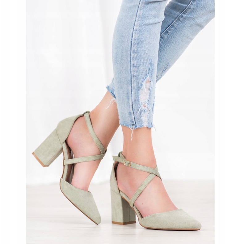Seastar Green Suede Pumps multicolored 1