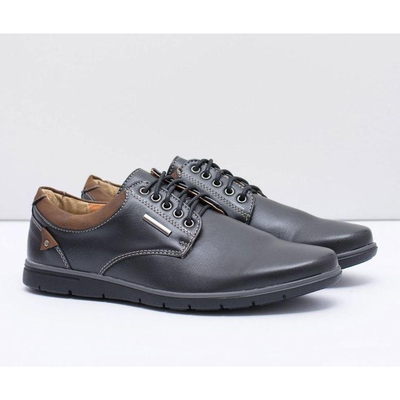 Men's black Efrato shoes 1 Men's black Efrato shoes 1