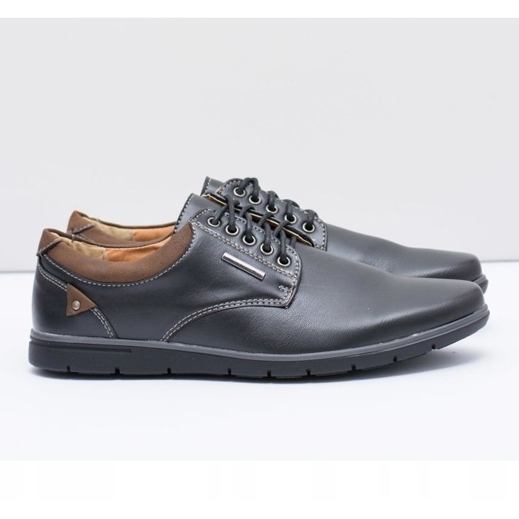 Men's black Efrato shoes 2 Men's black Efrato shoes 2