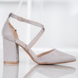 Seastar Gray Suede Pumps grey 2