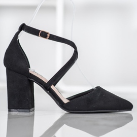 Seastar Black Suede Pumps 2