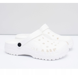 Flameshoes Men's Slippers For Swimming Pool Kroksy Eva White 1