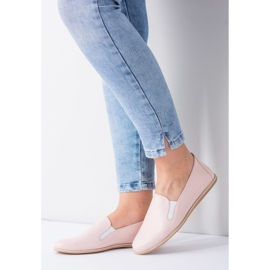 Butmil Women's Pink Pastel Ballerinas Fresca Leather 1