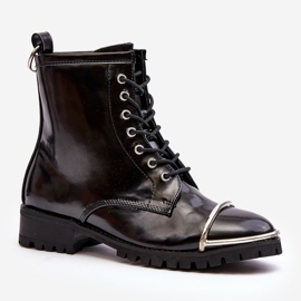 Women's boots Lu Boo Black Workers with a steel frame Jacksy 1