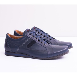 Neex Leather Men's Sports Shoes Sferis navy blue 1