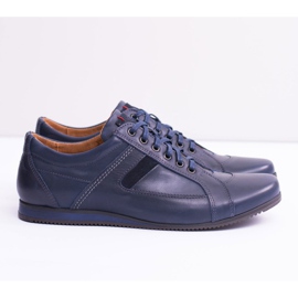 Neex Leather Men's Sports Shoes Sferis navy blue 2