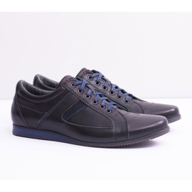 Neex Leather Men's Sports Shoes Sferis Black 1