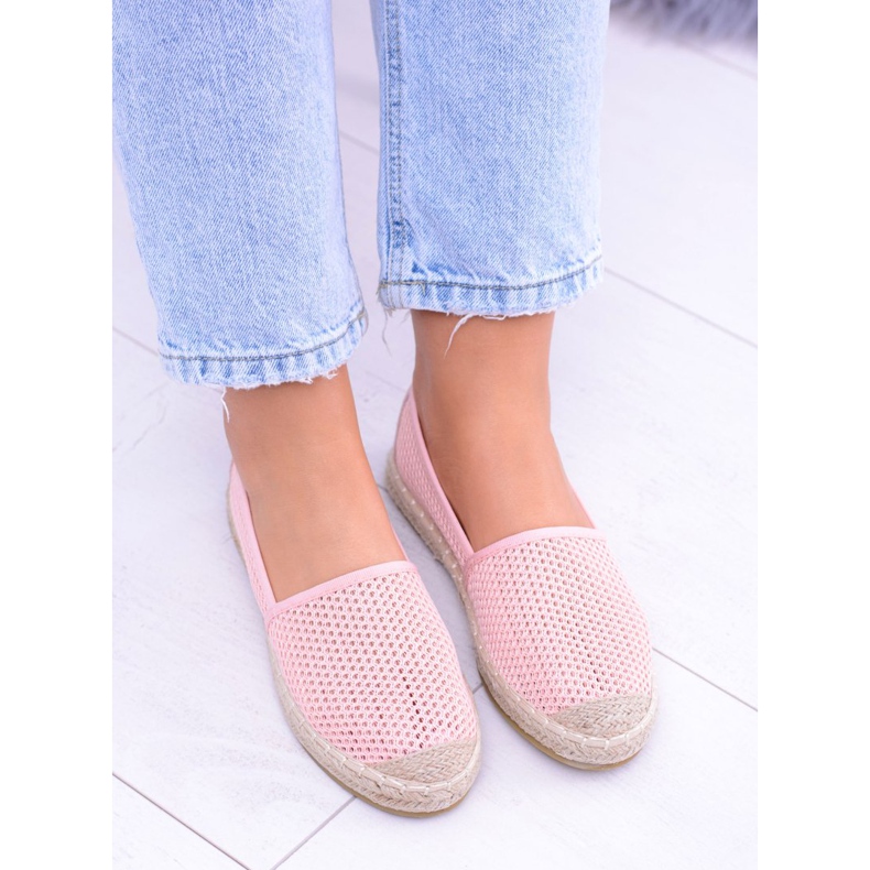 Women's Pink Perforated Espadrilles Asumi 2 Women's Pink Perforated Espadrilles Asumi 2