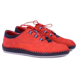 KENT Men's Leather Casual Shoes Red Bill 1 KENT Men's Leather Casual Shoes Red Bill 1