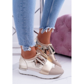 Lu Boo Women's Gold Sport Shoes Madoni golden 2 Lu Boo Women's Gold Sport Shoes Madoni golden 2