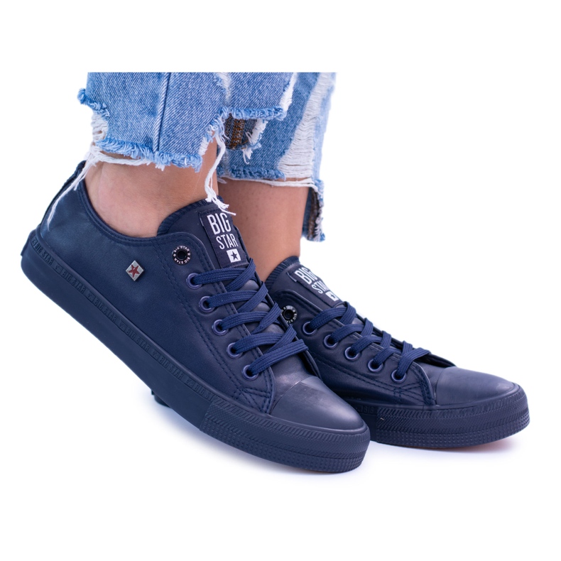 Big Star Women's Navy Blue Sneakers Monokolor BB274742 1 Big Star Women's Navy Blue Sneakers Monokolor BB274742 1