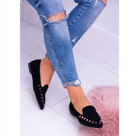 Lu Boo Black Lords Iridescent Jets Suede Spike 2