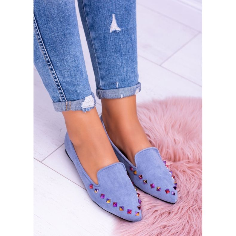Lu Boo Blue Lords Iridescent Jets Suede Spike 2 Lu Boo Blue Lords Iridescent Jets Suede Spike 2