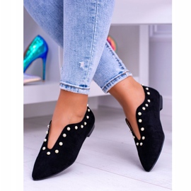 Lu Boo Black Shoes With Cutouts Beads Merseo 1