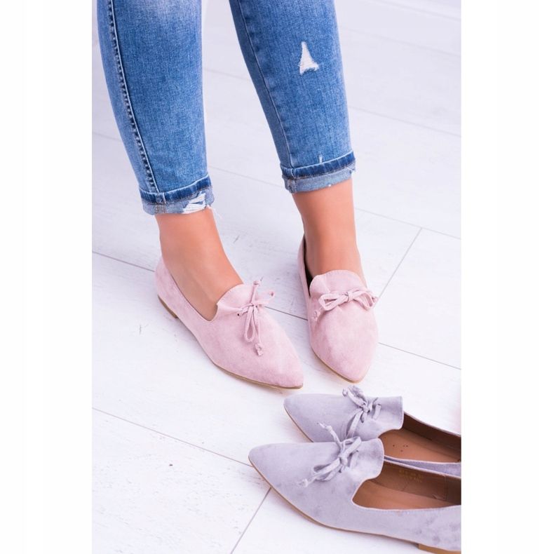 Lu Boo Pink Ballerina In Lordsy Spitz Suede Feliciano 2