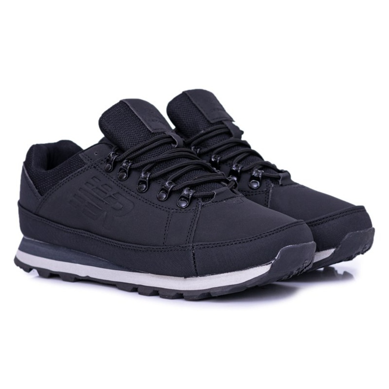 Solid Men's Black Trekking Shoes by Newlans 2 Solid Men's Black Trekking Shoes by Newlans 2