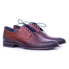 Nikopol Men's Brown Leather Brogues Shoes Traditional 1