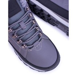 Men's Warm Trekking Shoes Gray Newlans2 grey 6