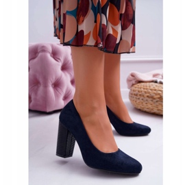 Women's Pumps Sergio Leone PB200 Suede Navy Blue Selva 1 Women's Pumps Sergio Leone PB200 Suede Navy Blue Selva 1