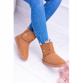 BUGO Women's Warm Snow Boots Suede Camel Biggy brown 1