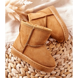 FRROCK Warm Children's Youth Snow Boots Khaki Gooby yellow 1