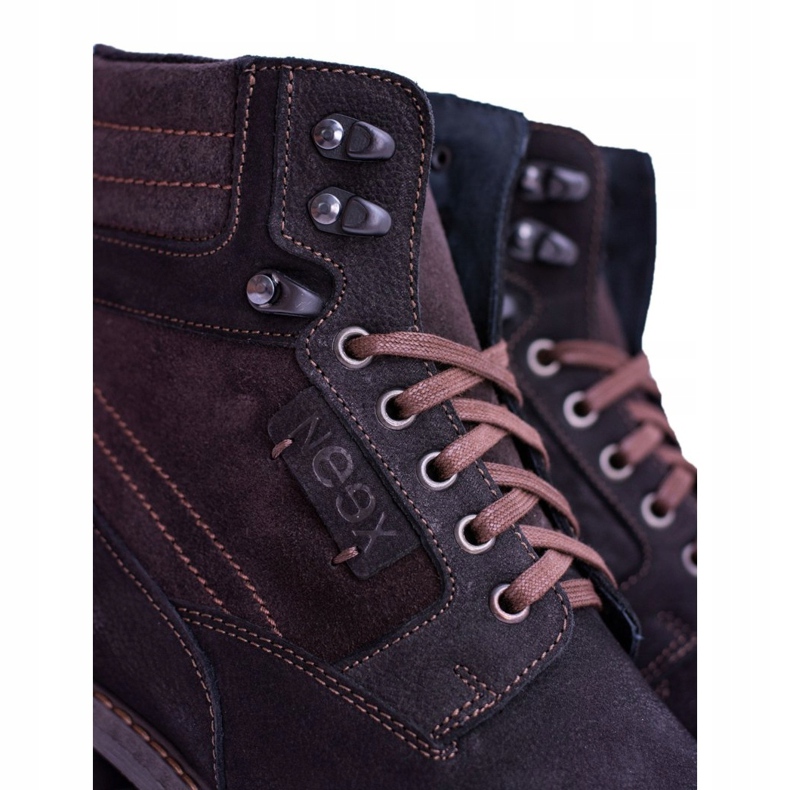 Neex Black Leather Men's Warm Boots Grigor 1